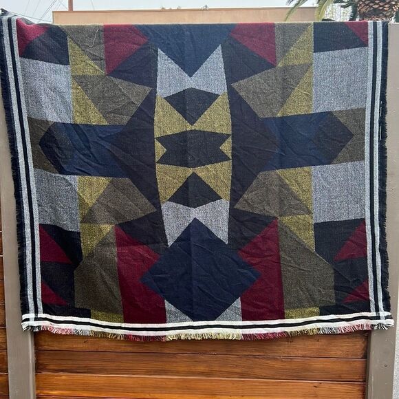 Thick Square Fringe Scarf​ - Picture 3 of 7